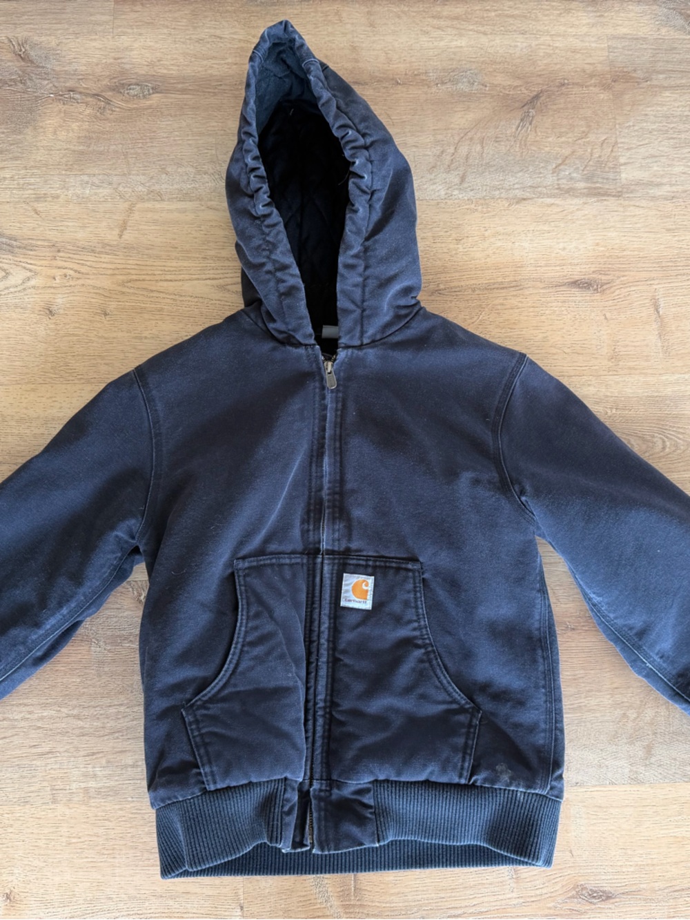 Carhartt Kids Black Hooded Zip Jacket